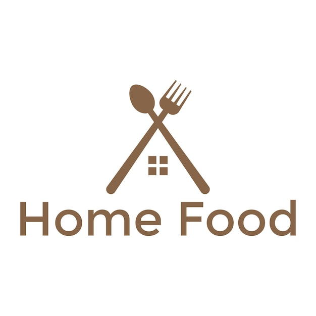 Vector de diseño de logotipo moderno de restaurante de casa de comida