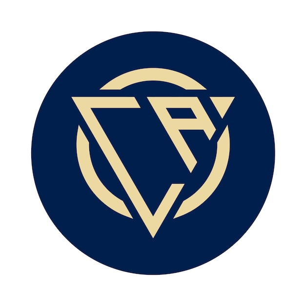 Vector de diseño de logotipo de monograma inicial moderno CA. Será adecuado para qué empresa o marca comiencen con esas iniciales.