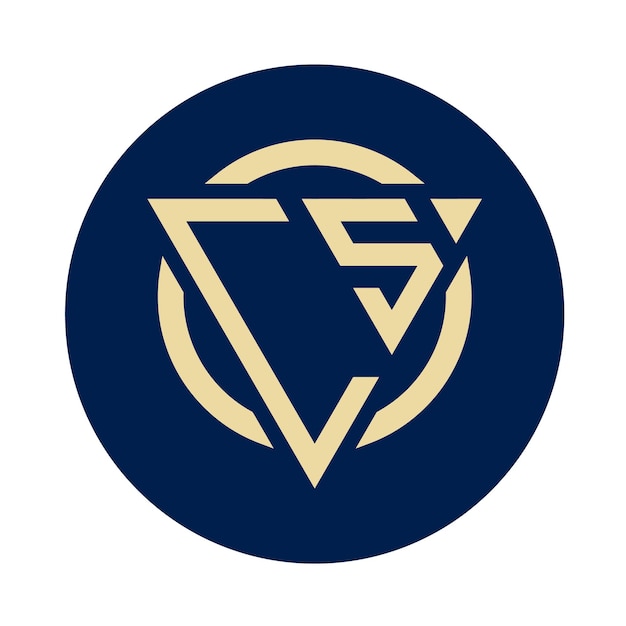 Vector de diseño de logotipo de monograma inicial moderno CS. Será adecuado para qué empresa o marca comiencen con esas iniciales.