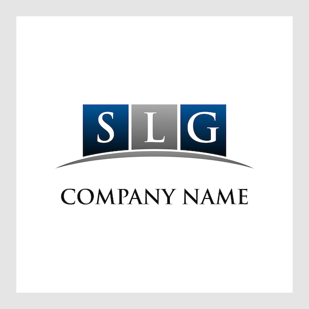 Vector de diseño de logotipo de monograma de letra slg