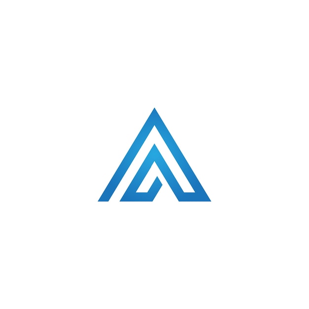 Vector un diseño de logotipo de monograma de letras iniciales