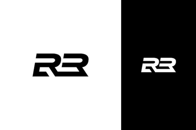 vector de diseño de logotipo de monograma RR simple