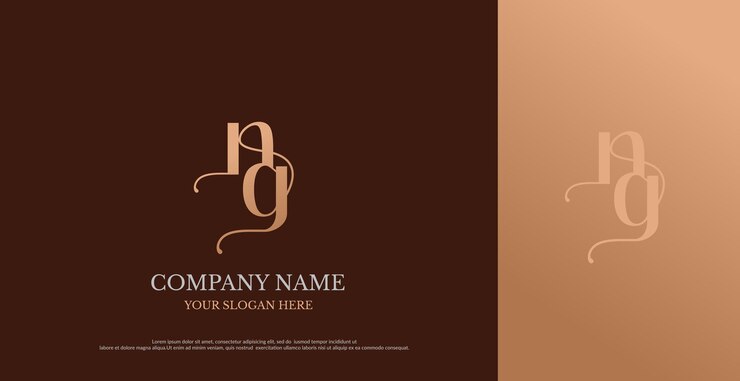 Vector vector de diseño de logotipo ng inicial