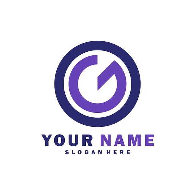 Vector de diseño de logotipo OG de letra moderna Plantilla de conceptos de logotipo OG creativo
