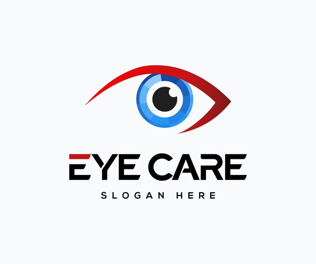 Vector de diseño de logotipo de ojo digital