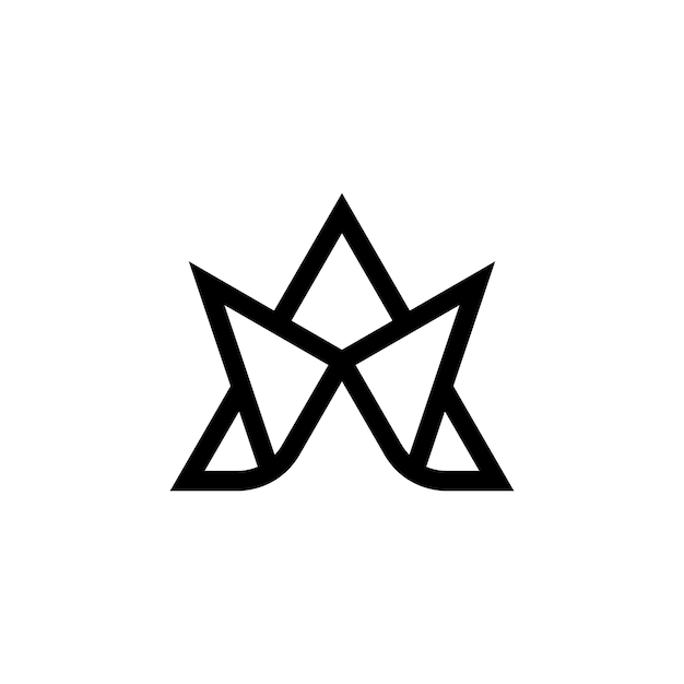 Un vector de diseño de logotipo de origami