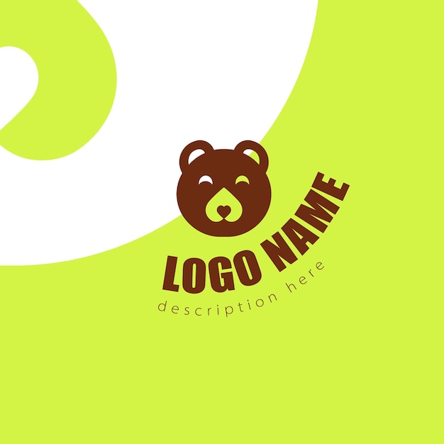 Vector del diseño del logotipo del oso