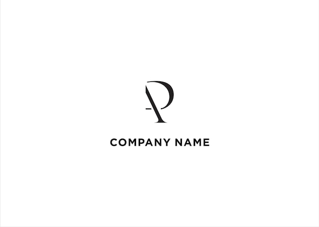 Vector de diseño de logotipo PA inicial