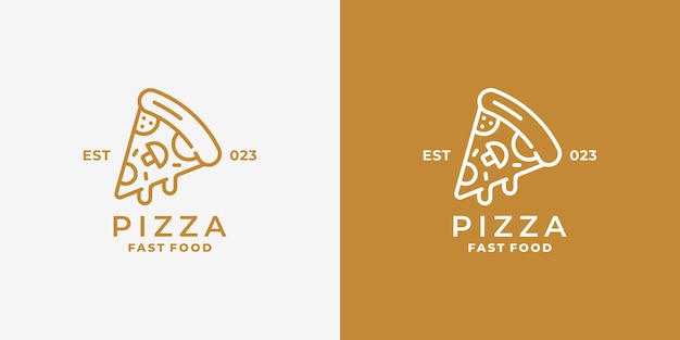 Vector de diseño del logotipo de la pizza