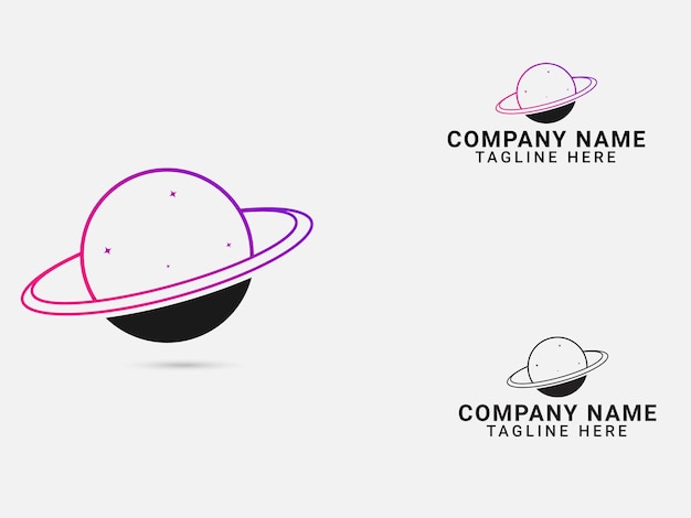 Vector de diseño de logotipo de planeta