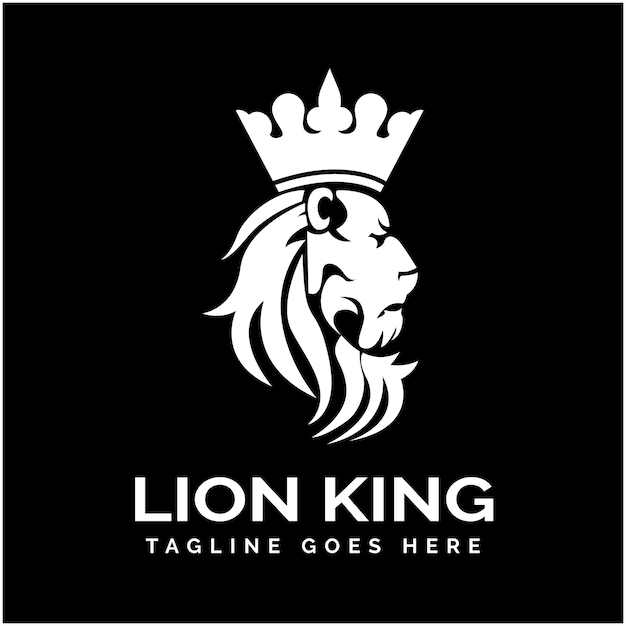 Vector de diseño del logotipo del Rey León