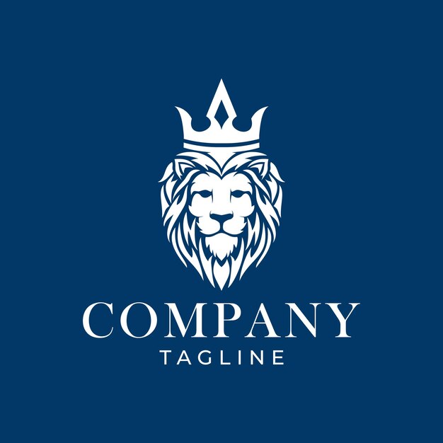 Vector de diseño de logotipo de Royal Lion King