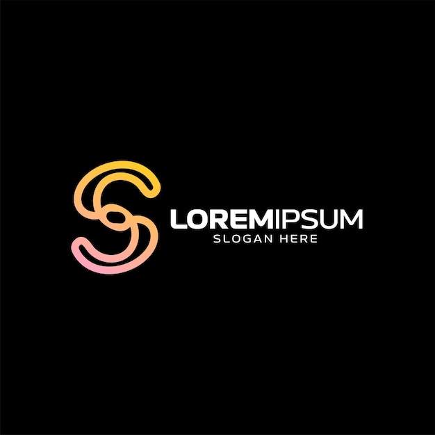 Vector de diseño de logotipo S