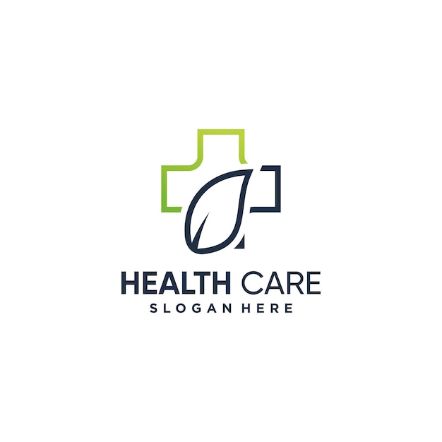 Vector de diseño de logotipo de salud con estilo único creativo moderno