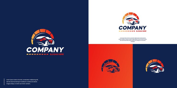 Vector vector de diseño de logotipo de servicio de mecánico de garaje de tuning de automóviles