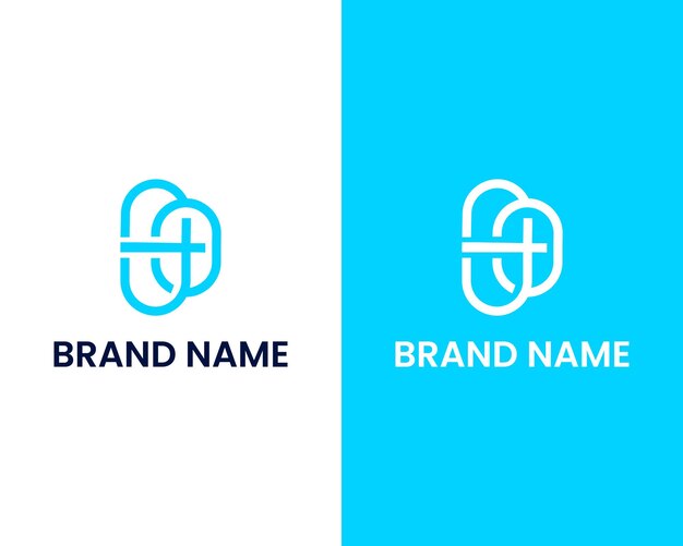 Vector de diseño de logotipo de signo médico de letra DO