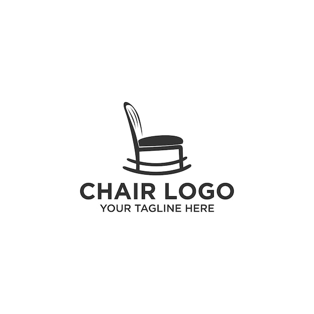 vector de diseño de logotipo de silla