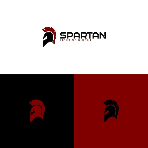 Vector vector de diseño del logotipo de spartan lighting