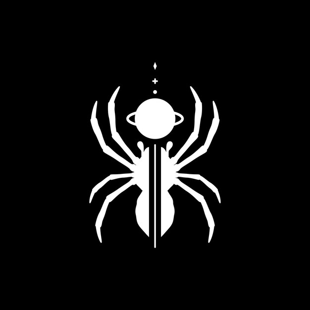 El vector de diseño del logotipo de Spider Planet es genial.