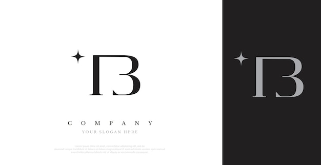 Vector de diseño de logotipo de TB inicial