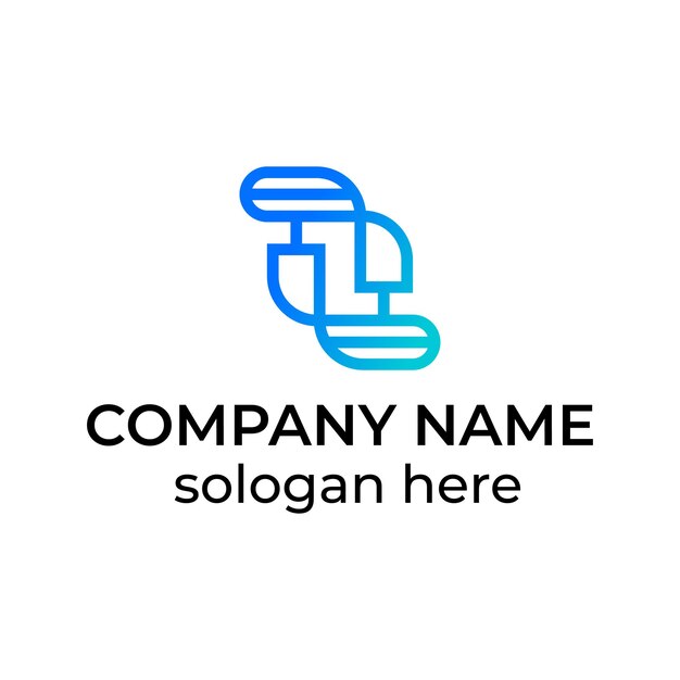 Vector de diseño de logotipo de tecnología S creativa