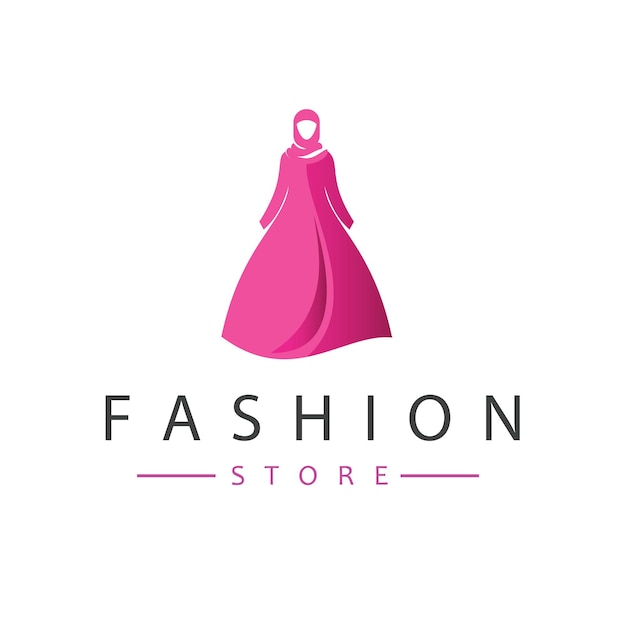 Vector de diseño de logotipo de tienda de moda