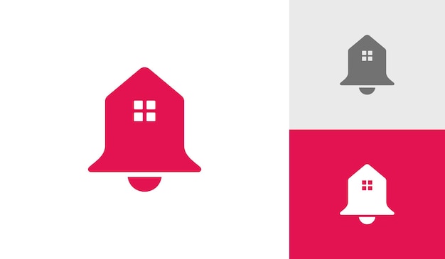 Vector de diseño de logotipo de timbre de casa