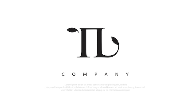 Vector de diseño de logotipo TL inicial