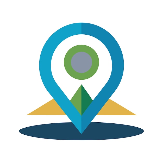 Vector de diseño de logotipo de ubicación o punto Ilustración de icono