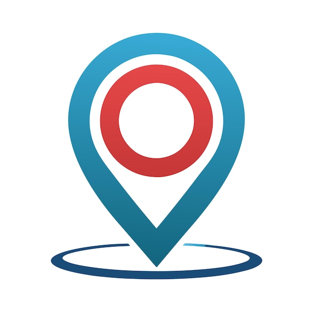 Vector de diseño de logotipo de ubicación o punto Ilustración de icono