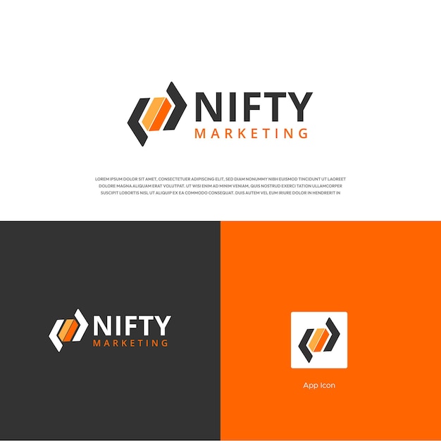 Vector de diseño de logotipo único y profesional