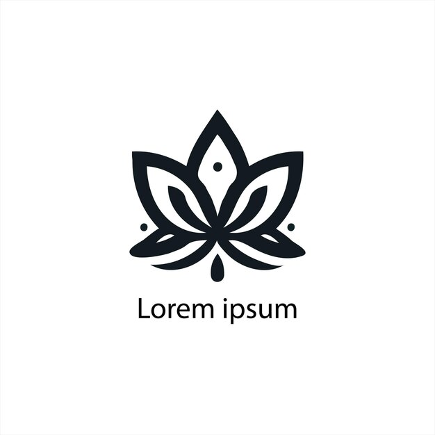 Vector un diseño de logotipo de yoga