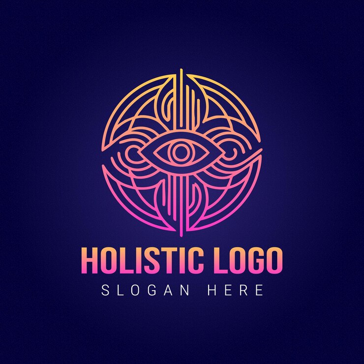 Vector vector de diseño de logotipos comerciales holísticos profesionales