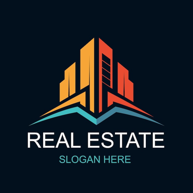 El vector de diseño de logotipos inmobiliarios 134
