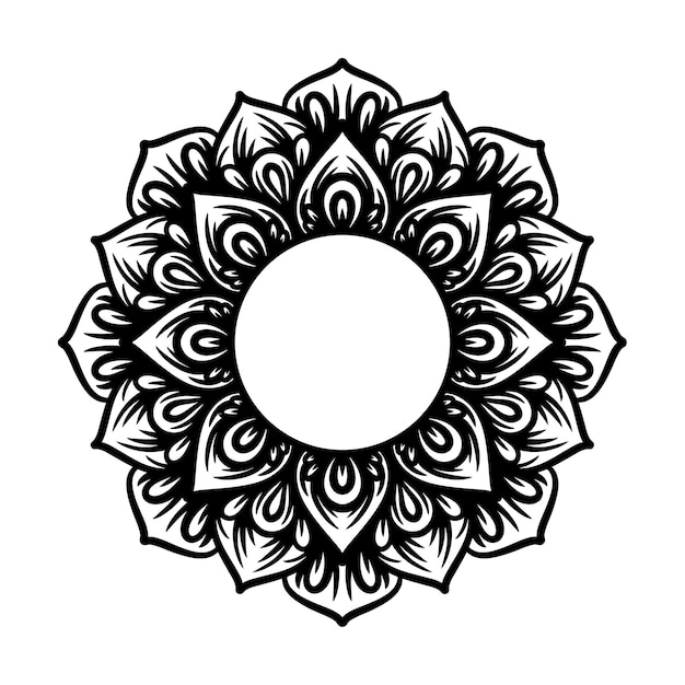 El vector de diseño de Mandala 232334