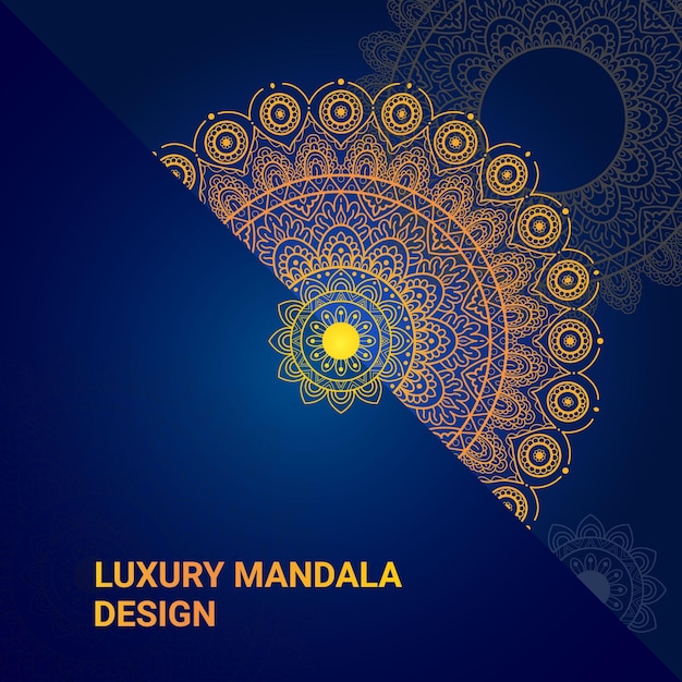 Vector de diseño de mandala de lujo 2023