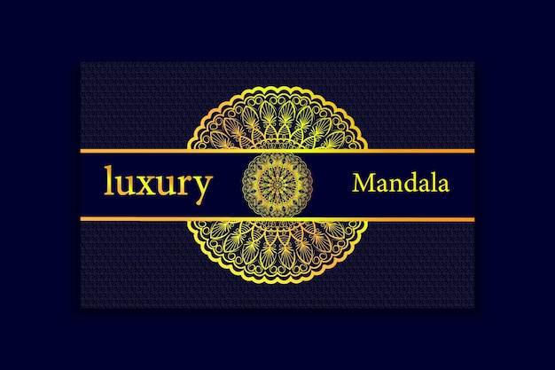 vector de diseño de mandala de lujo