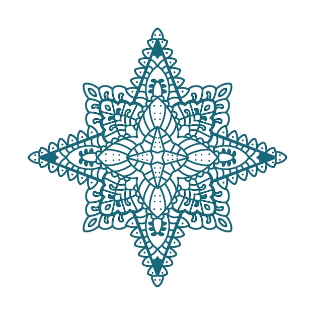 Vector de diseño de mandala para uso de decoración de adornos