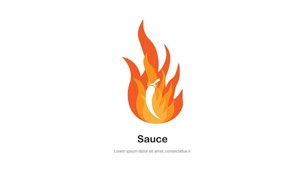 vector de diseño de marca de logotipo de chili para diseño de marca de logotipo de comida picante caliente