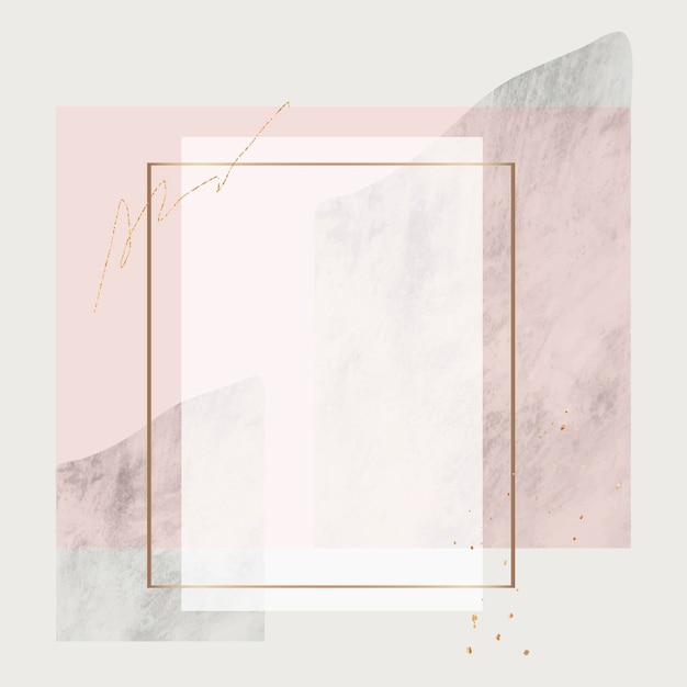 Vector de diseño de marco de rectángulo en blanco