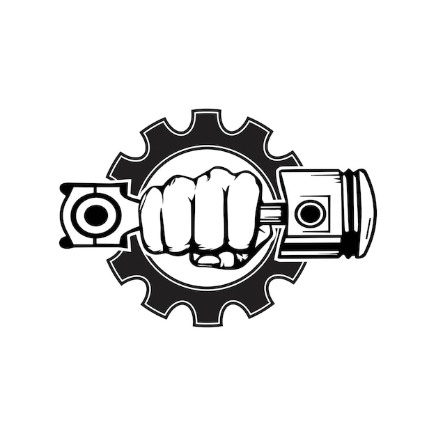 Vector de diseño mecánico del logotipo