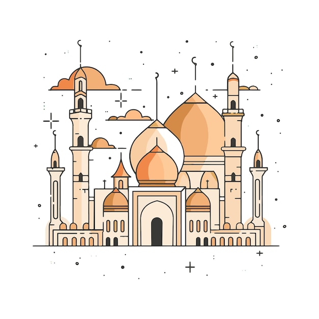 un vector de diseño de modo de ramadán simple