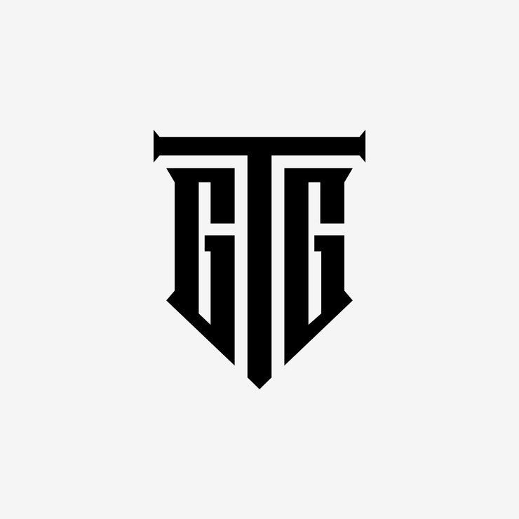 Vector de diseño de monograma de logotipo GTG