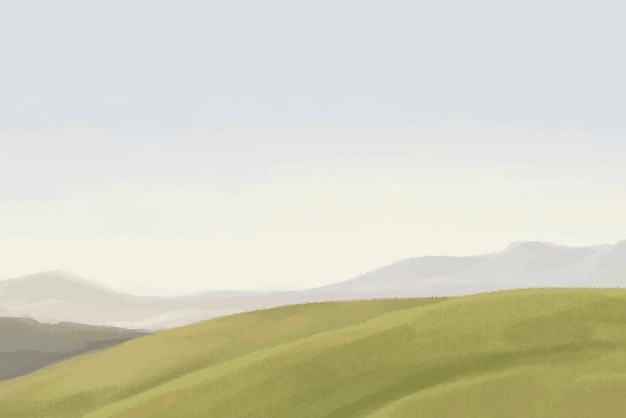 Vector de diseño de naturaleza mínima de fondo de prado