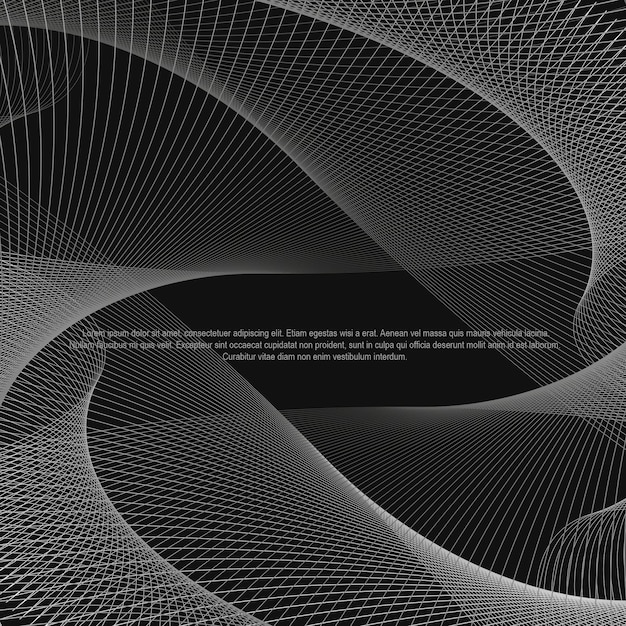 Vector de diseño de onda abstracto