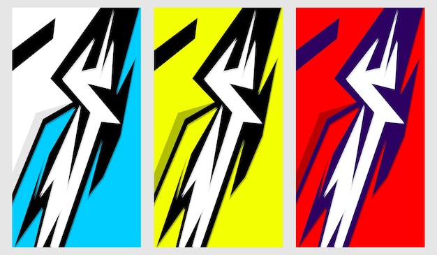 Vector de diseño ondulado para adhesivos de automóviles