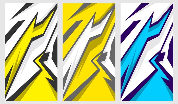 Vector de diseño ondulado para adhesivos de automóviles