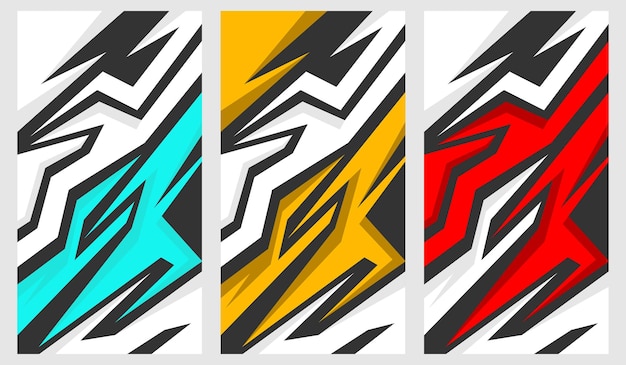 Vector de diseño ondulado para adhesivos de automóviles