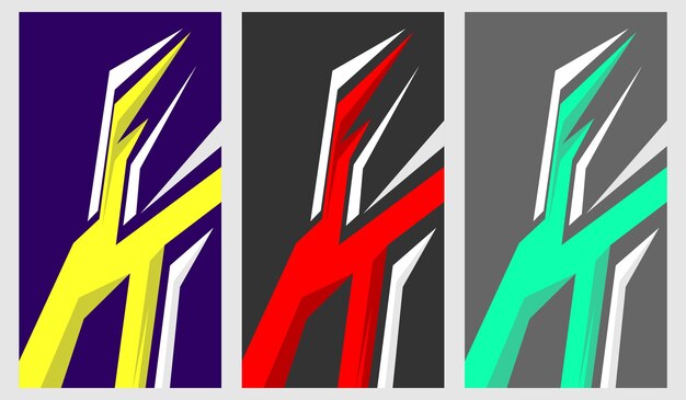 Vector de diseño ondulado para adhesivos de automóviles