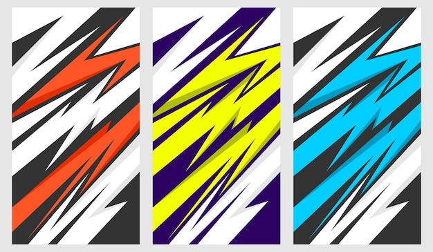 Vector de diseño ondulado para adhesivos de automóviles